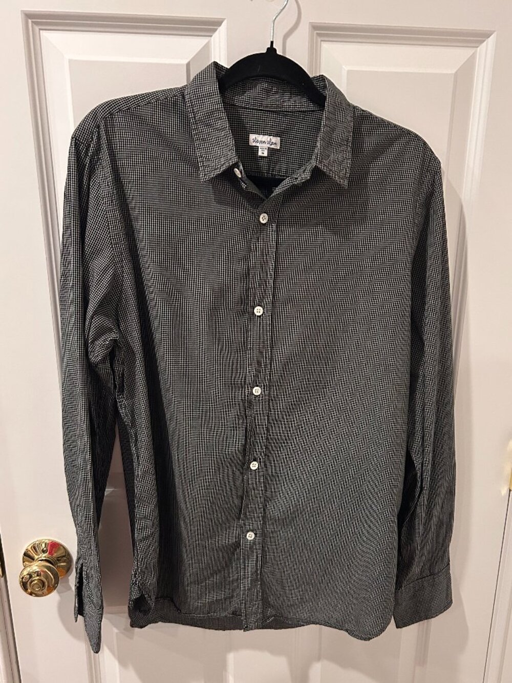 Micro Check Button Down